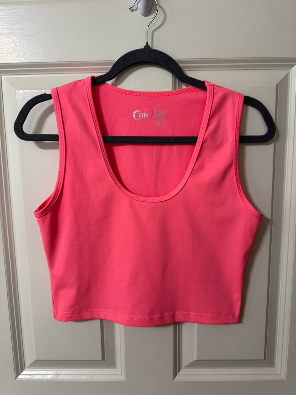 ZYIA Neon Pink Athletic Cropped Tank